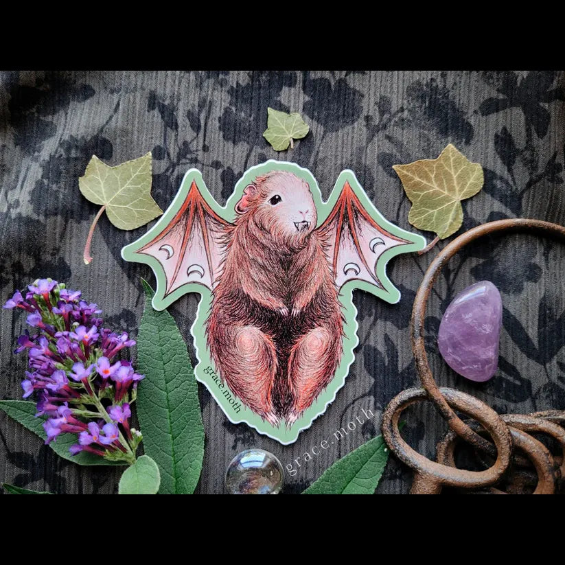 Guinea Pig Bat - Vinyl Sticker