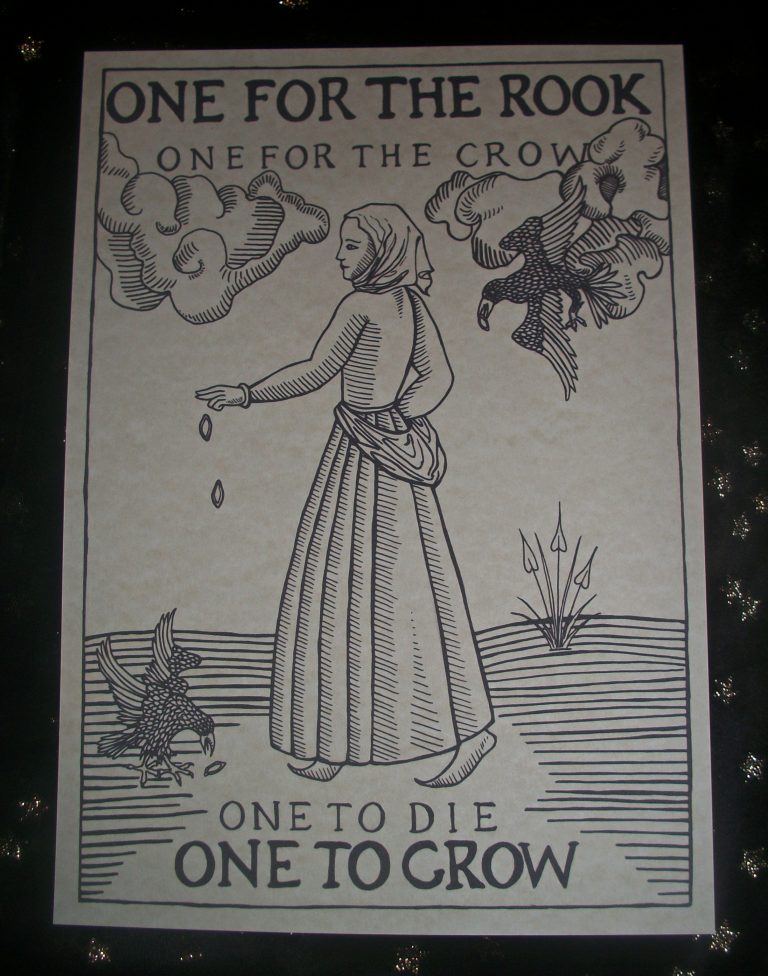 Four Seeds in a Row Giclee Art Print