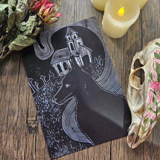 Good Boy Grim A5 Print