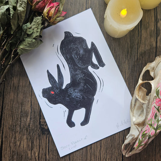 The Black Rabbit of Inle A5 Print