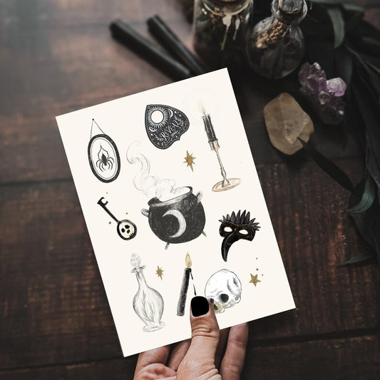 Witchy Objects A5 Print