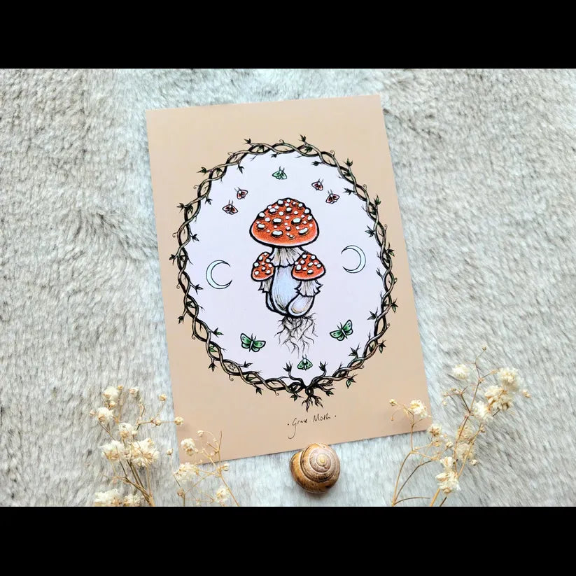 Rust Mushroom - A6 Print