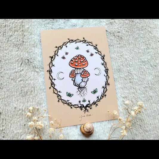 Rust Mushroom - A6 Print