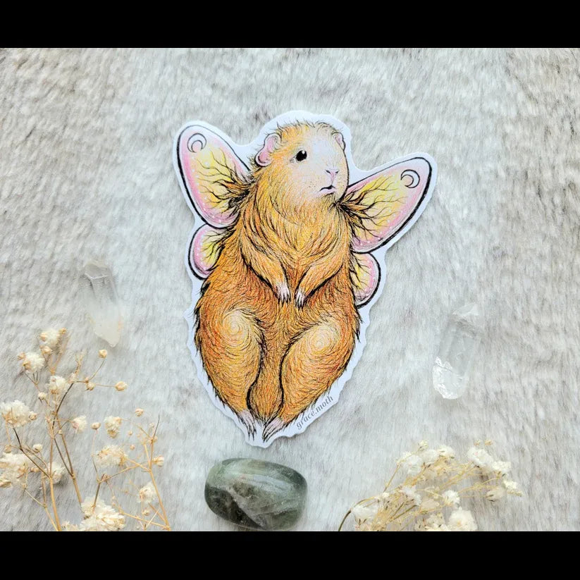 Guinea Pig Fairy - Vinyl Sticker