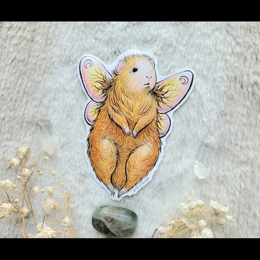 Guinea Pig Fairy - Vinyl Sticker
