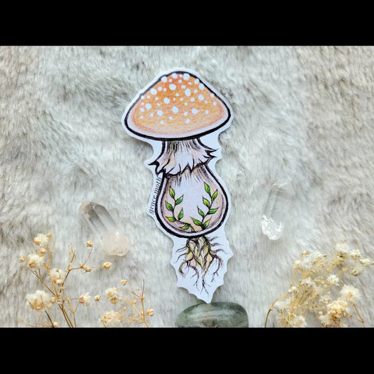 Peach Mushroom - Vinyl Sticker