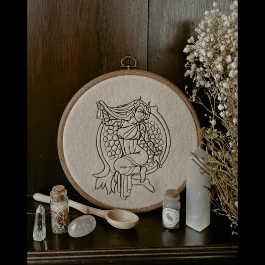 Persephone Embroidery Hoop