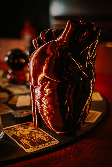 Anatomical Heart Vase - Red
