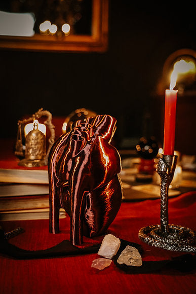 Anatomical Heart Vase - Red