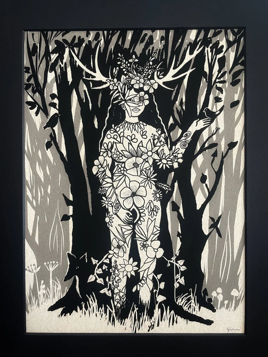 Sheela-Na-Gig Folklore / Folk Horror Giclee Print