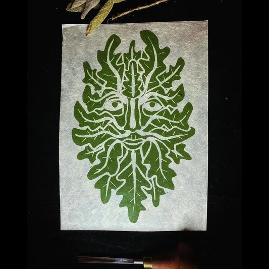 Green Man A5 print