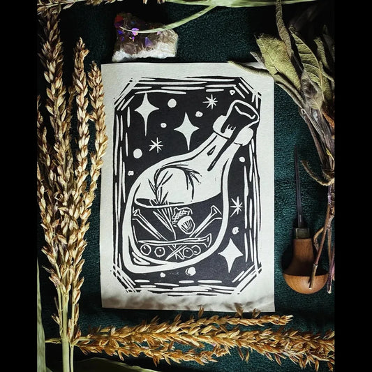 Witches Bottle Print