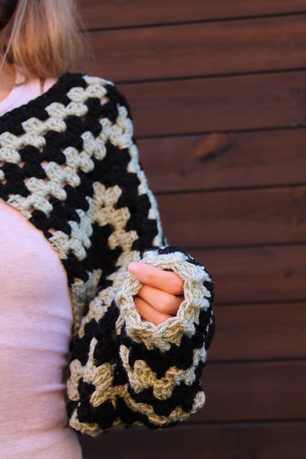 Cropped Crochet Cardigan