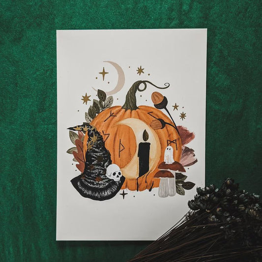 Spooky Season Pumpkin Print