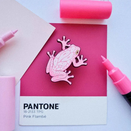 Pink Frog Pin