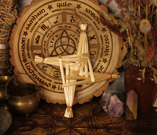 Handmade Brigid's Cross, Irish Home Protection, Imbolc Goddess