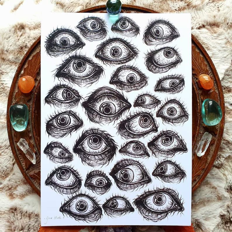 Watchful Eyes Print