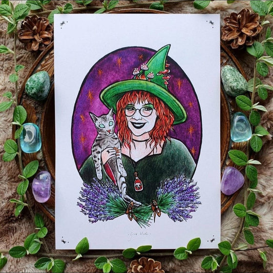 Green Witch Print