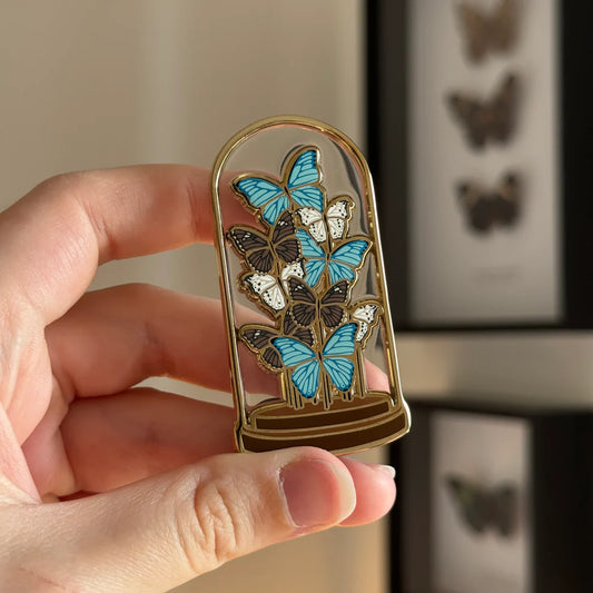 Butterfly Dome Enamel Pin