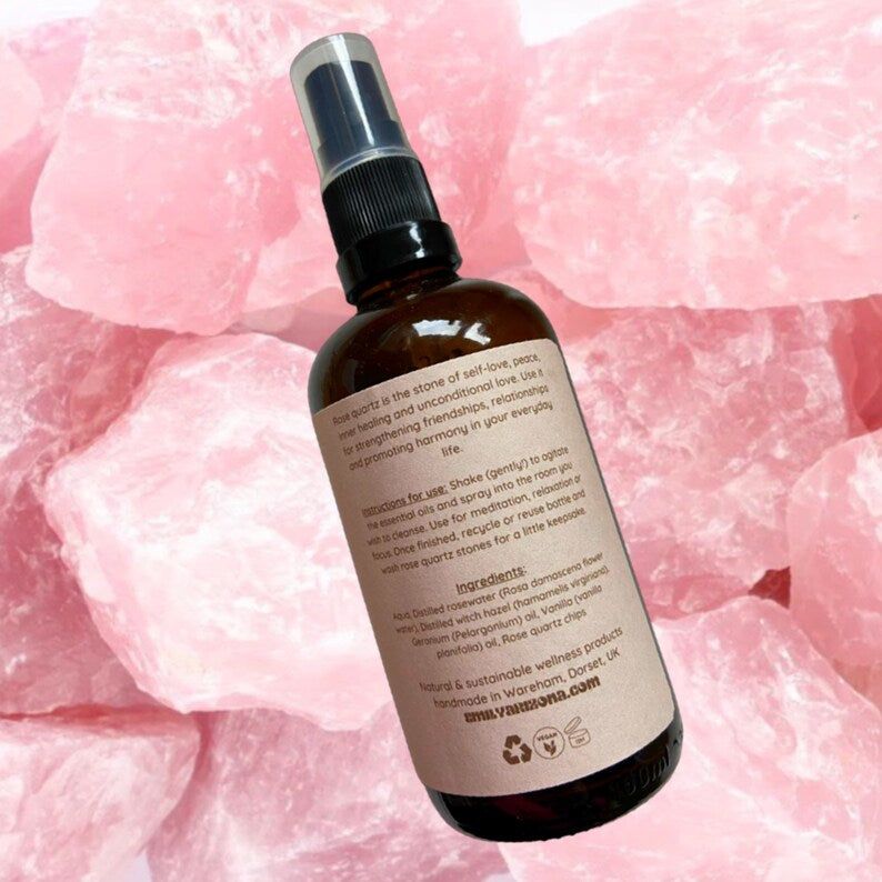 Rose Quartz Aura Cleansing Room Mist