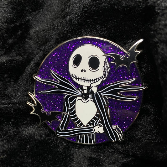 Pumpkin King Hard Enamel Glitter Pin