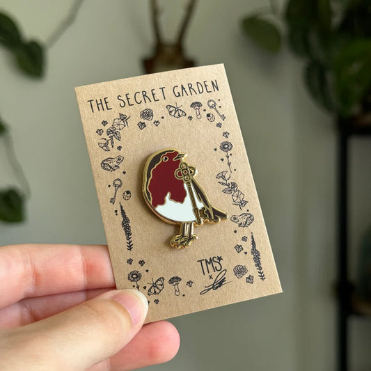 Robin Enamel Pin