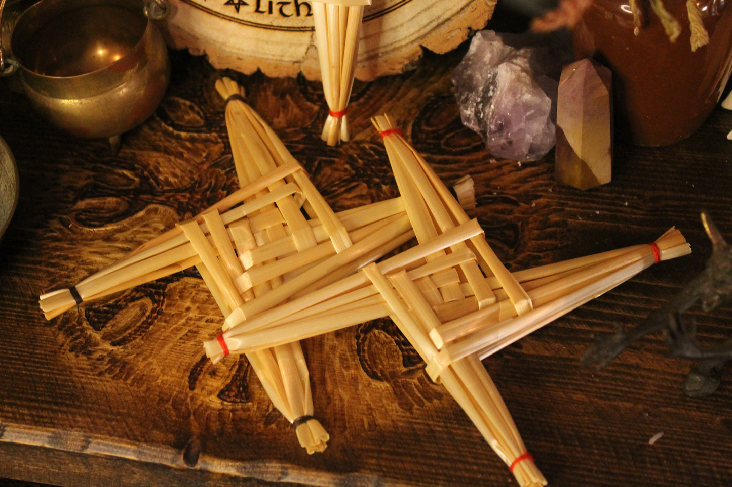Handmade Brigid's Cross, Irish Home Protection, Imbolc Goddess