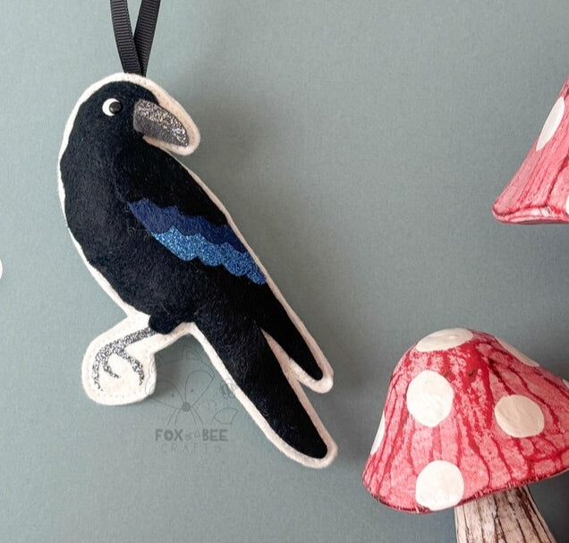 Crow - Felt Decoration