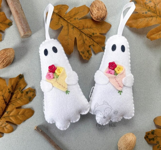Ghost Bouquet - Felt Decoration