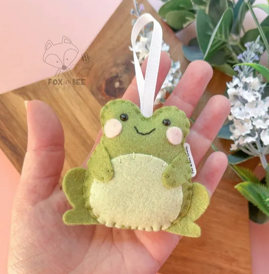 Light Green Frog - Felt Decoration