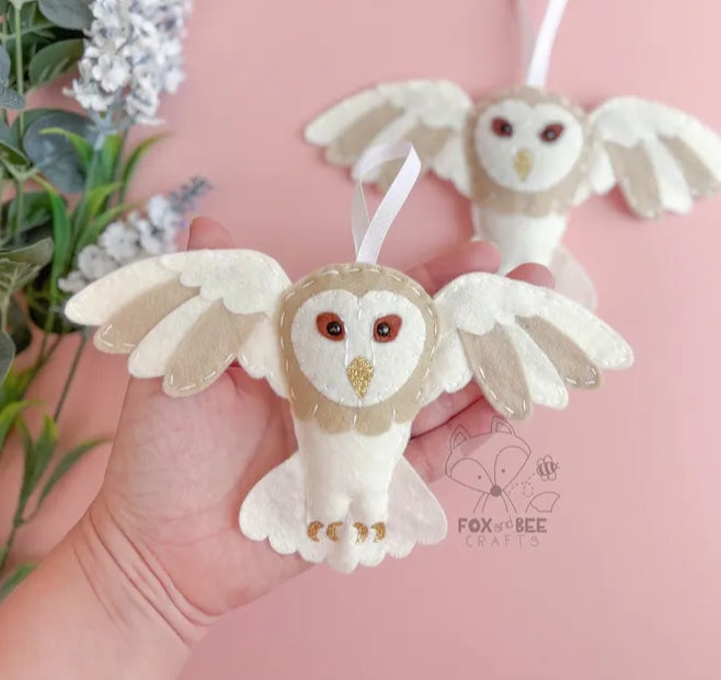 Barn Owl - Felt Decoration