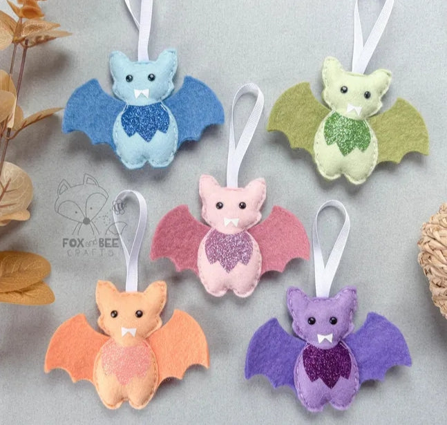 Pastel Green Bat - Felt Decoration