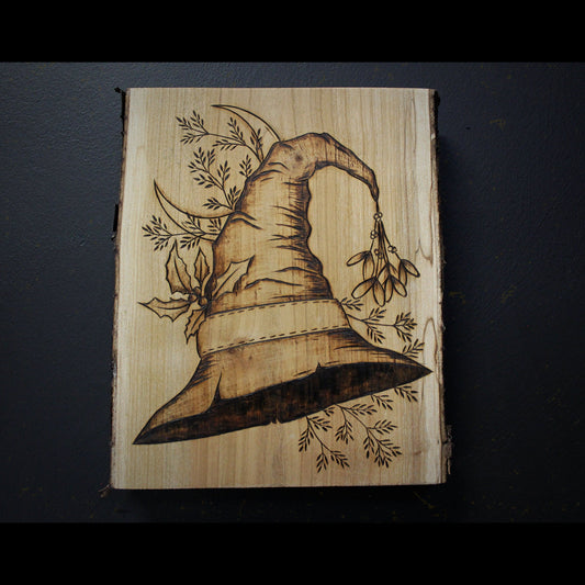 Festive Witch Hat Pyrography