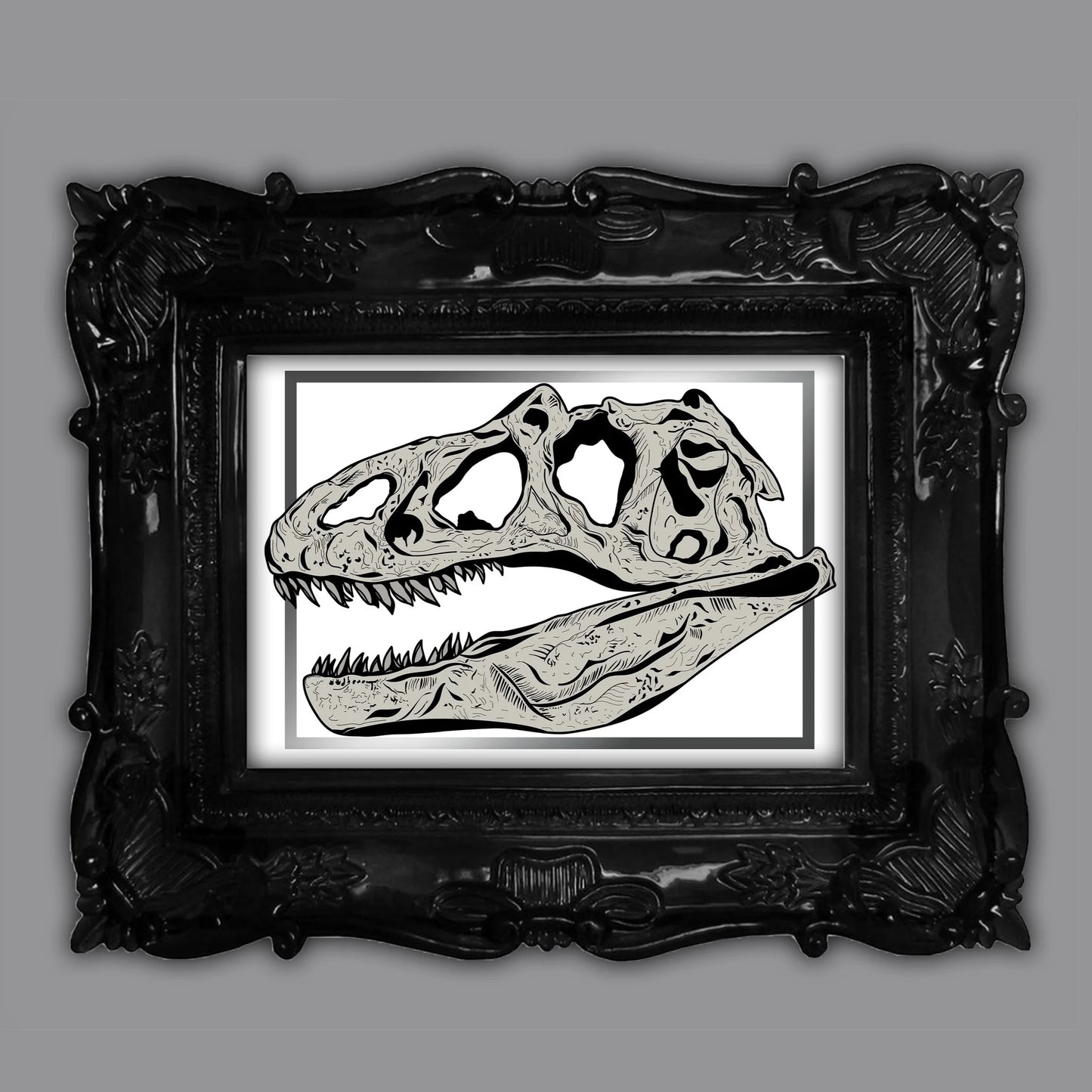 Dinosaur Skull Art Print