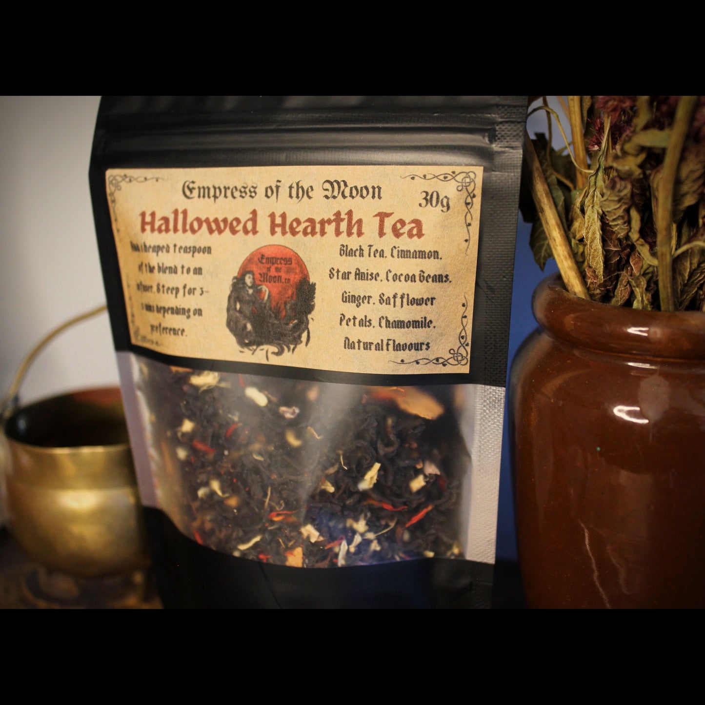Hallowed Hearth - Black Spiced Tea: Cinnamon, Cocoa, Star Anise 30g