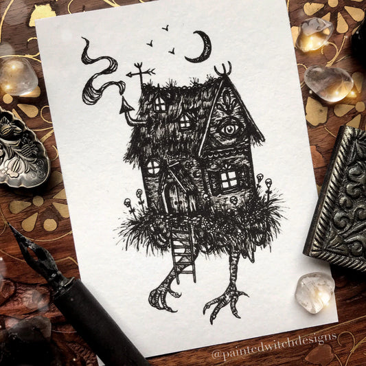 Baba Yaga's Hut -A7 Print
