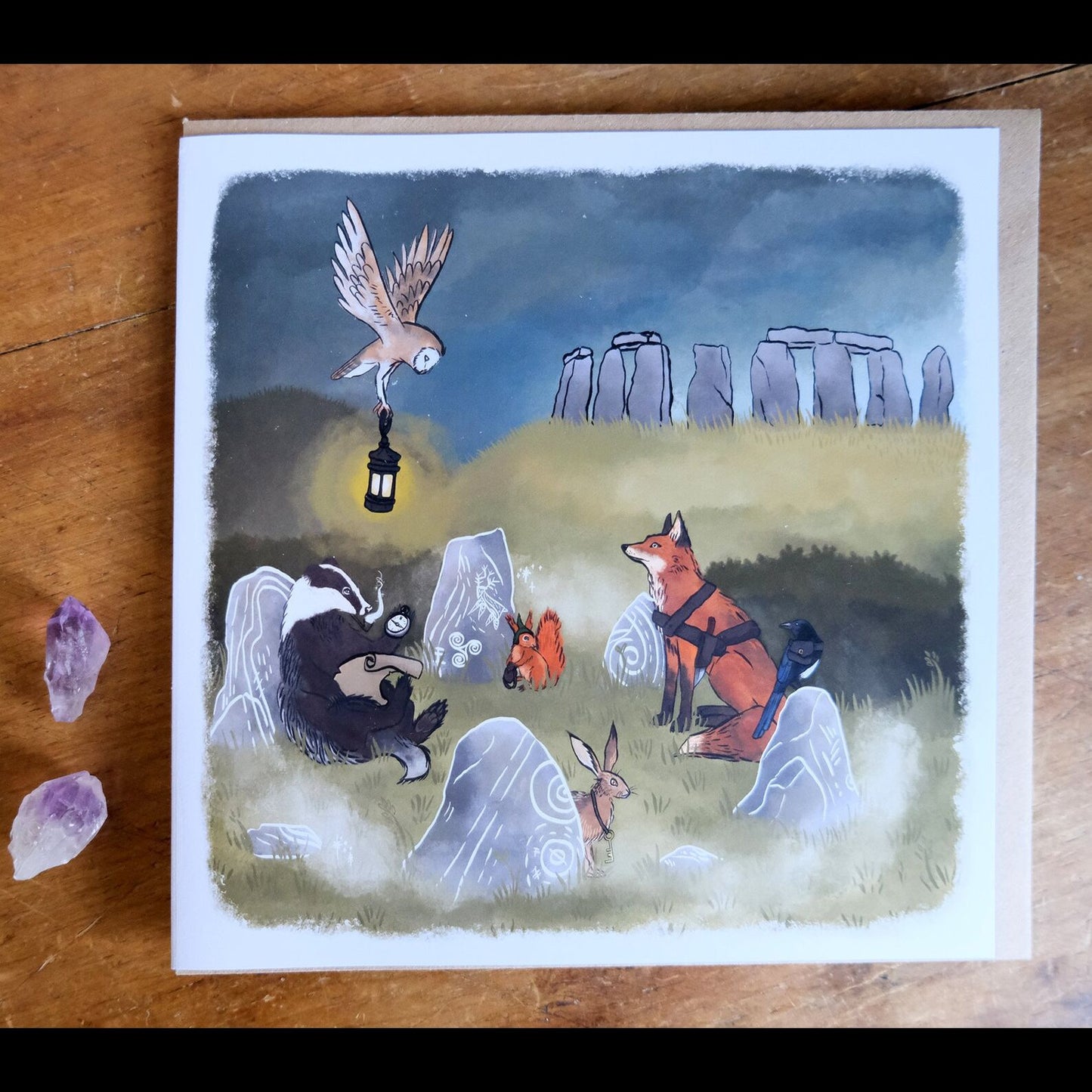 A Moment's Rest Greetings Card - Stonehenge