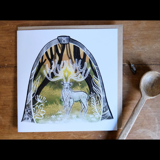 Guardian of the Forest Greetings Card