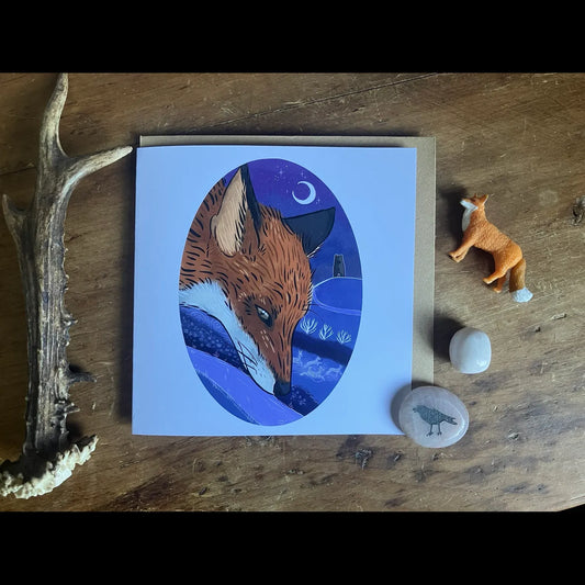 Fox and Tor Greetings Card