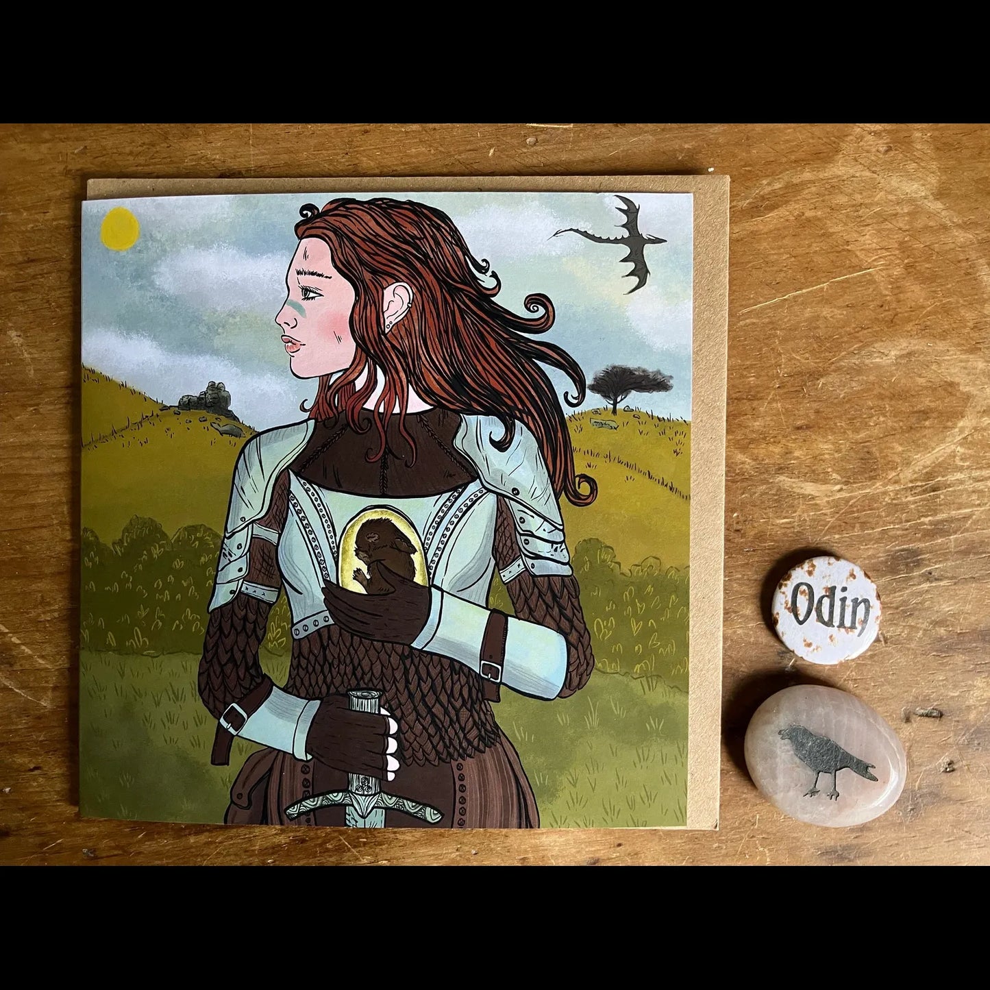 Rabbit Hearted Girl Greetings Card