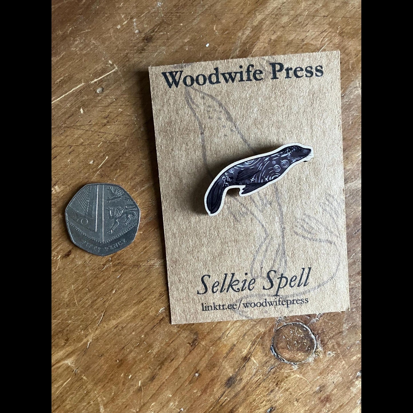 Selkie Seal Pin Badge