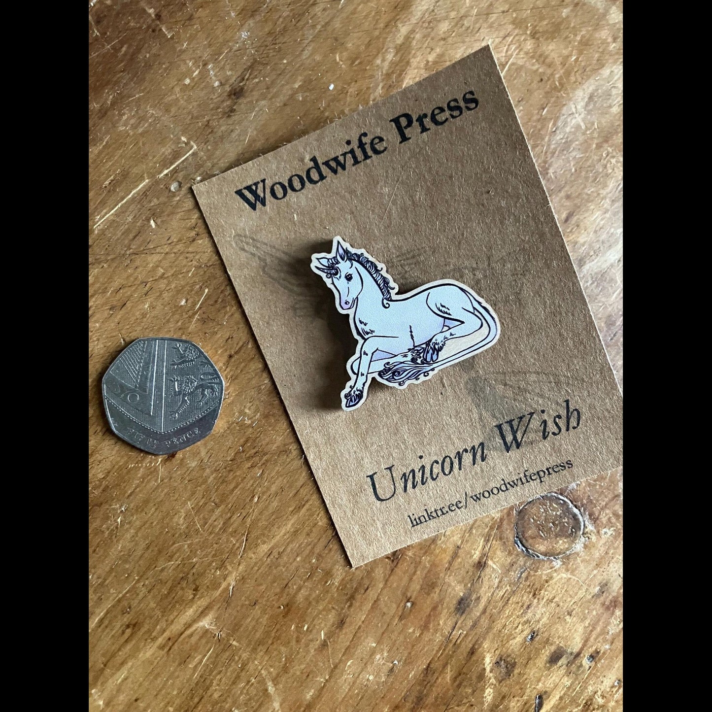 Unicorn Foal Pin Badge