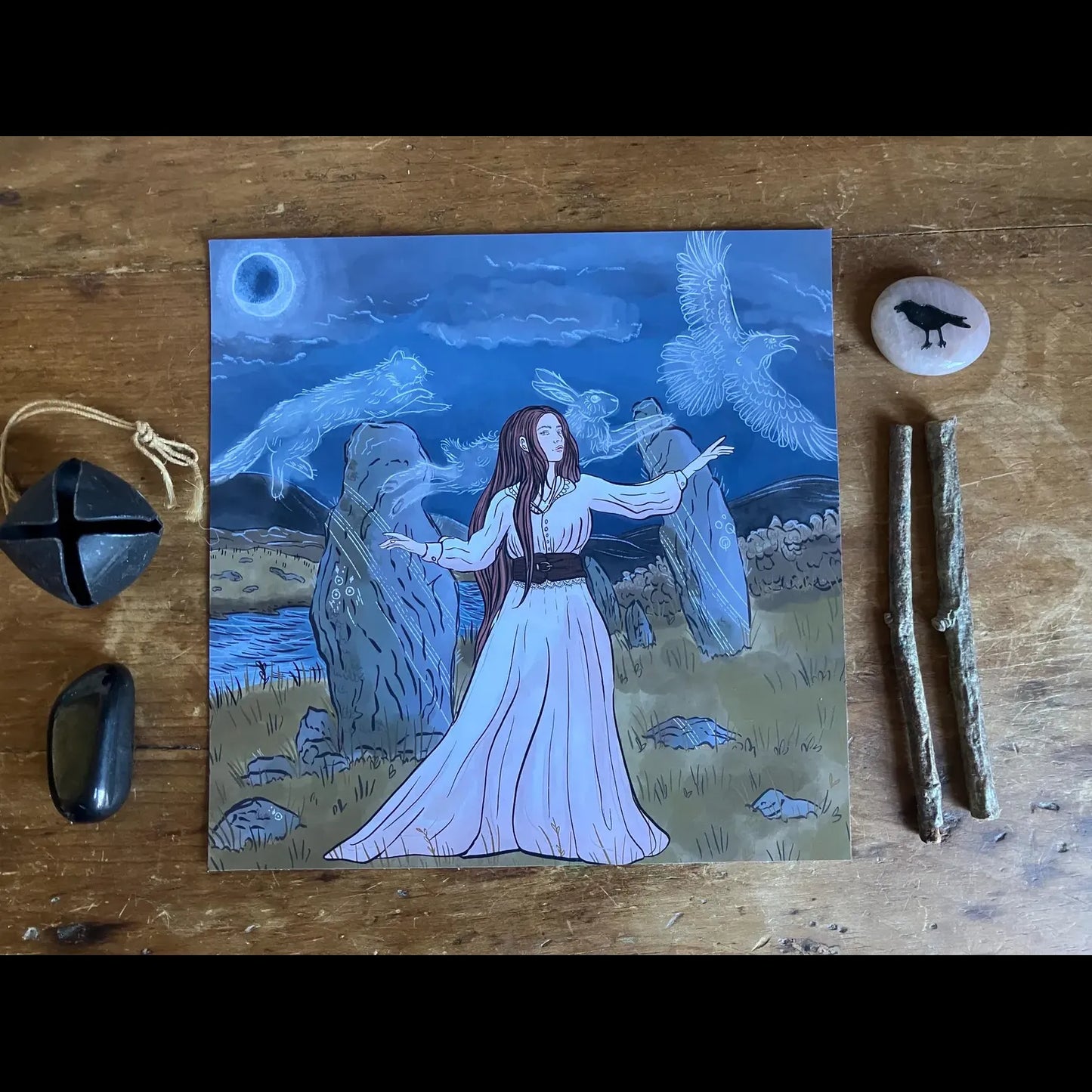 Hare Spell Art Print