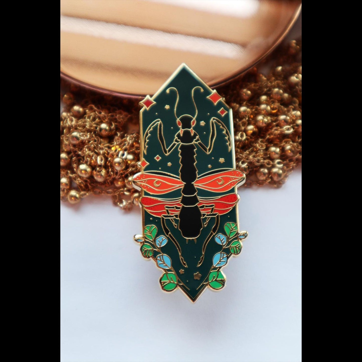 Sacred Beasts Praying Mantis Pin