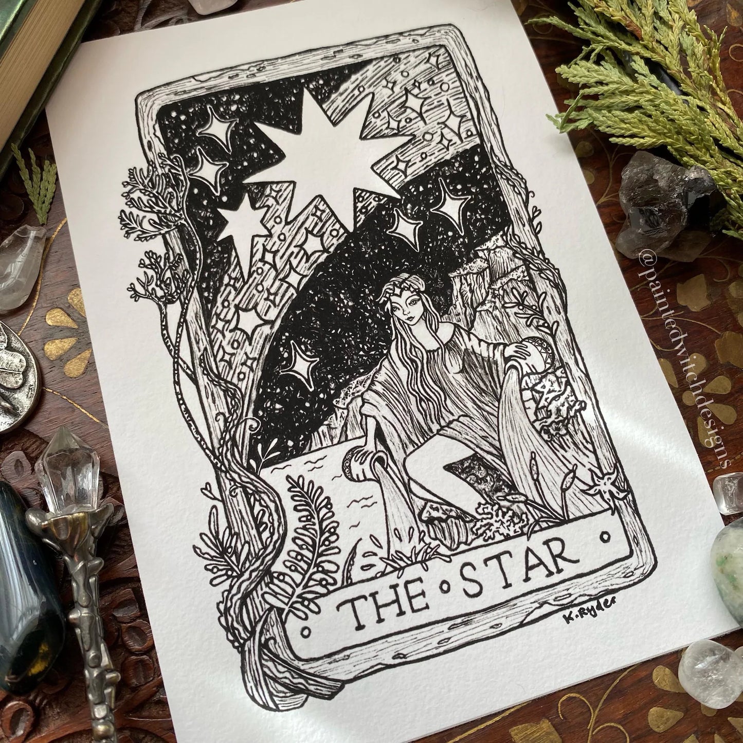 The Star Tarot Card Art Print