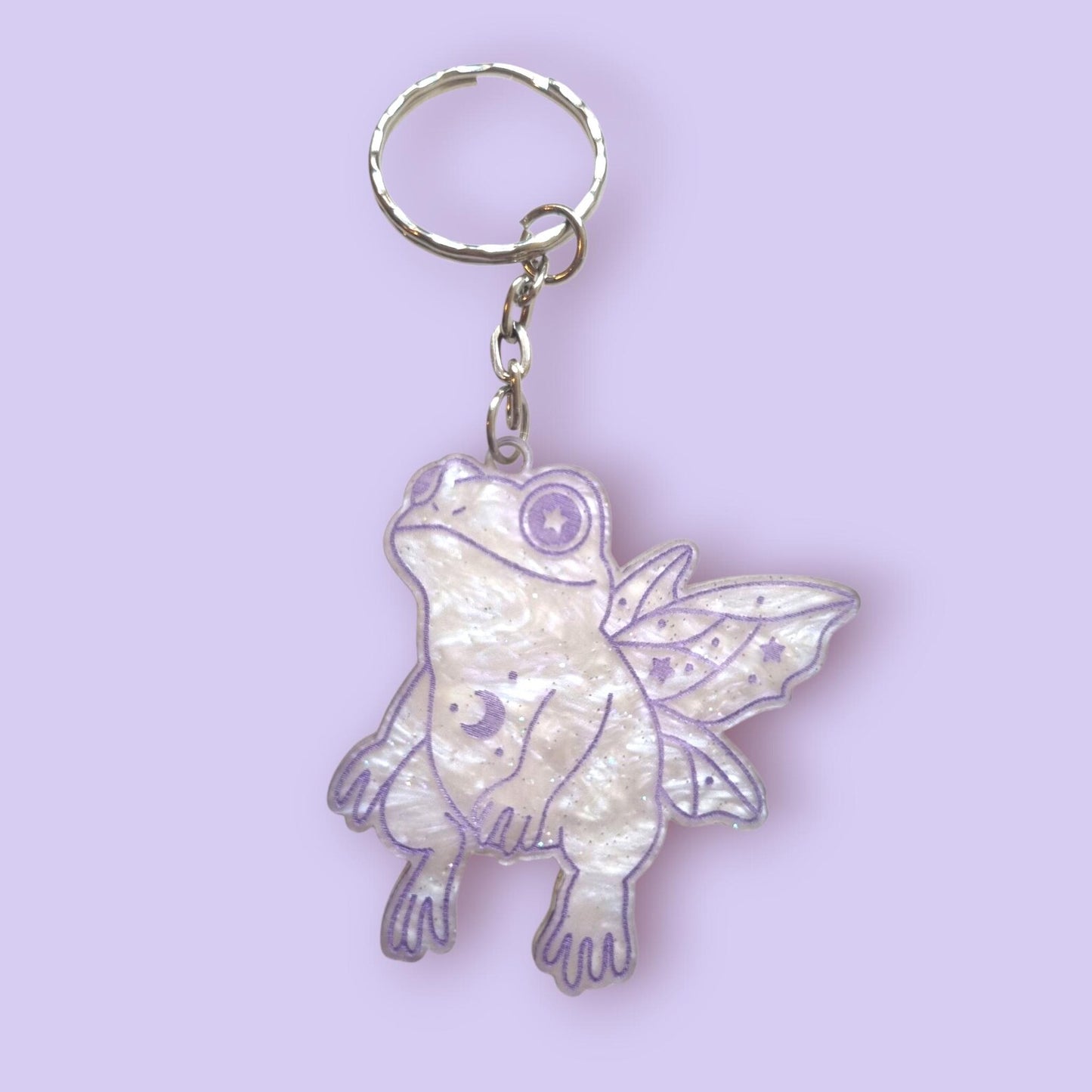 Whimsy Frog Fairy Charm Keyring