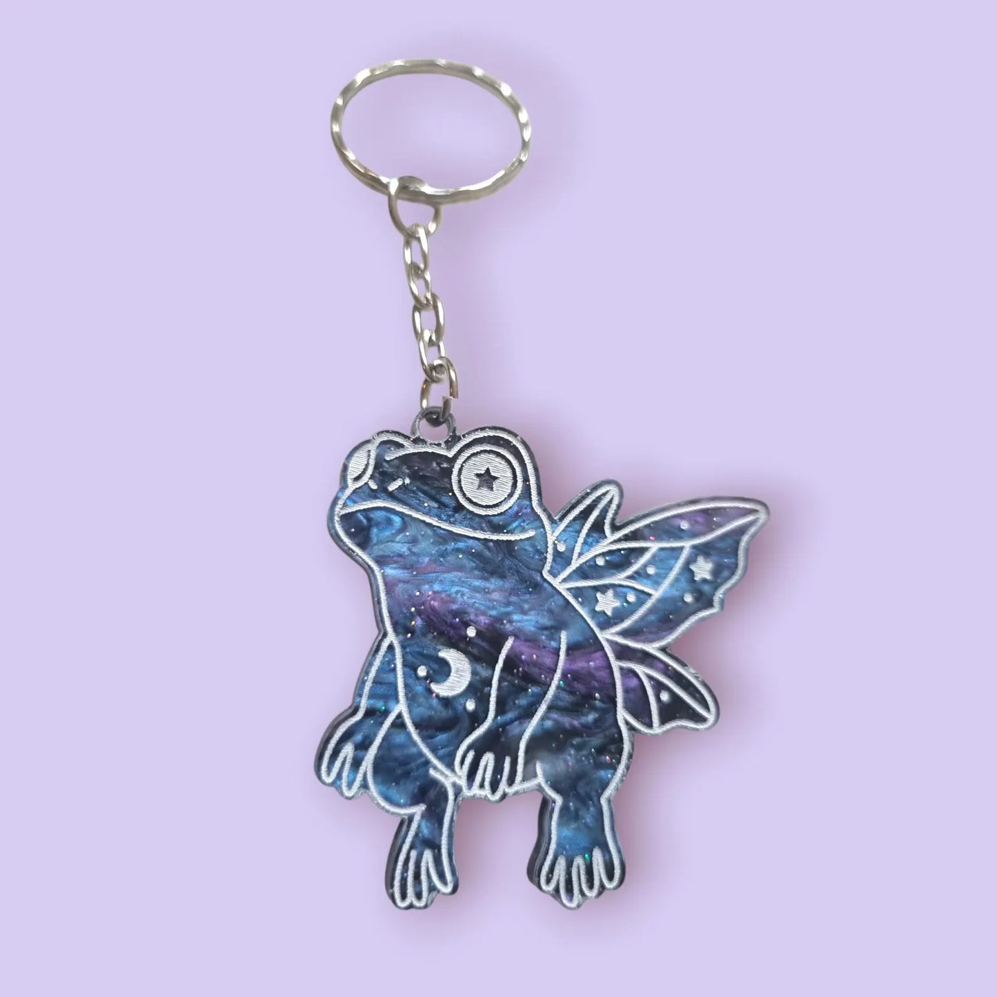 Whimsy Frog Fairy Charm Keyring