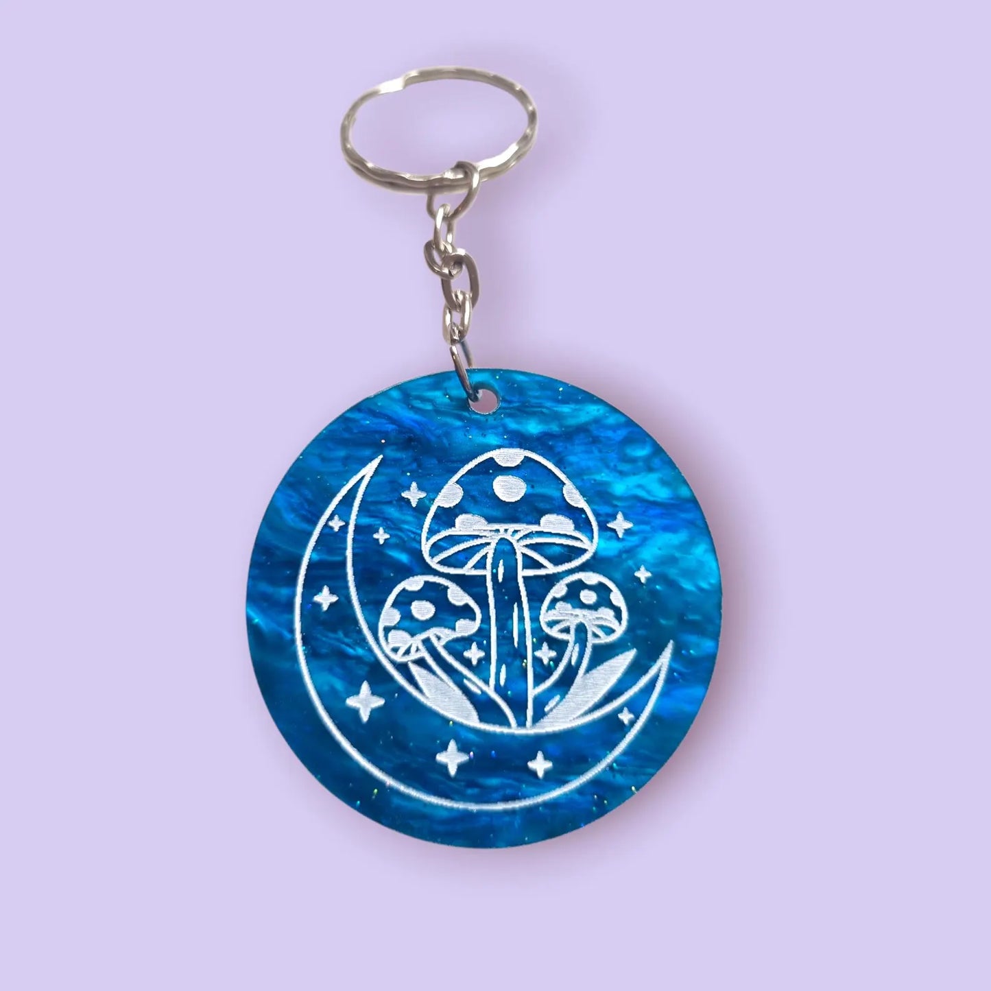 Mushroom & Moom Charm Keyring