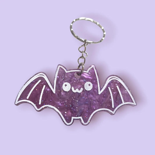 Bat Charm Keyring