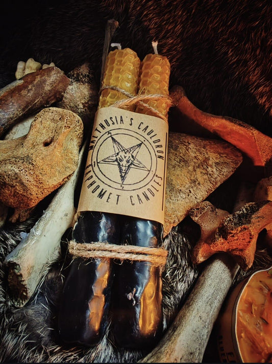 Baphomet Herbal Candle Pair – 13cm